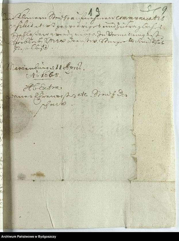 image.from.unit.number "Schriftwechsel der Stadt Neuenburg mit Marienburg"