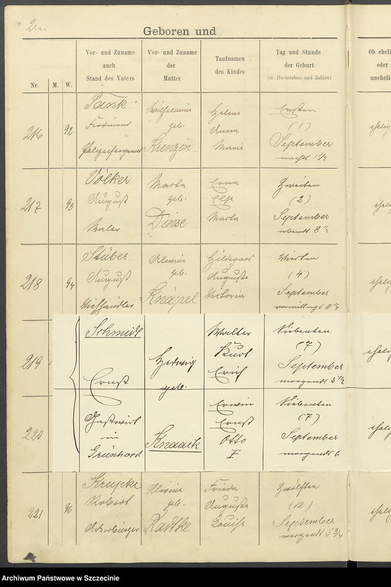 image.from.unit.number "Taufregister Gollnow. St. Katharinen-Kirchengemeinde."