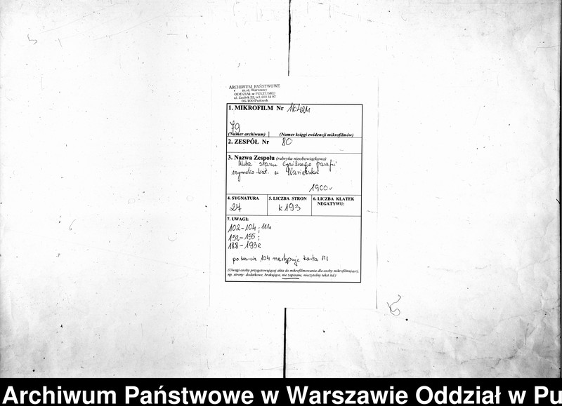 image.from.unit.number "Akta urodzeń, małżeństw i zgonów"