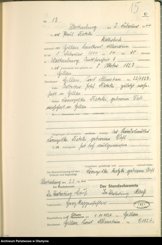 image.from.unit.number "Sterbebuch /Zweitbuch/ Nr 1 - 213"