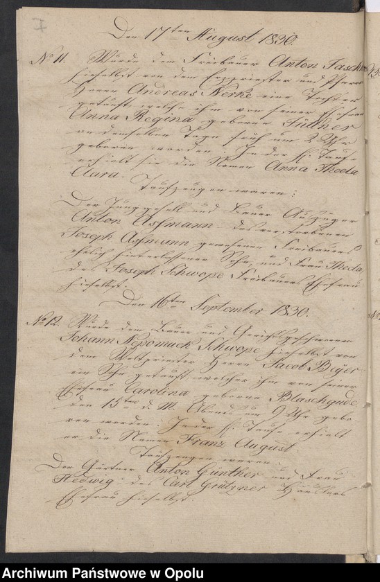 image.from.unit.number "Duplikate der Kirchen-Matrikel von Grosz-Briesen [Gross Briesen]1830-1858 [kościół filialny w Brzezinach parafii rzymskokatolickiej w Skoroszycach (Friedewalde)]"