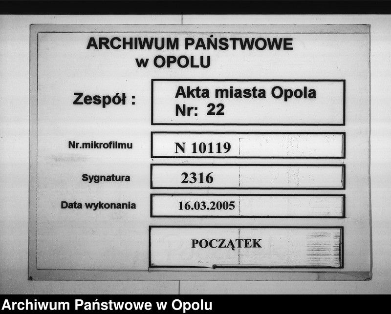 Obraz 1 z jednostki "Acta des Magistrats zu Oppeln betreffend den Treidelsteig auf der Fischerei Vol: II"