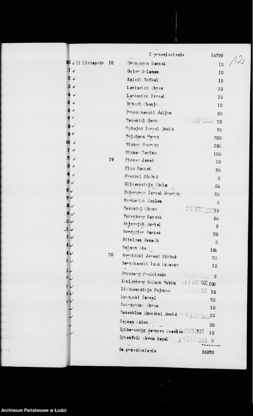 Obraz 16 z jednostki "Rejestr poborczy"