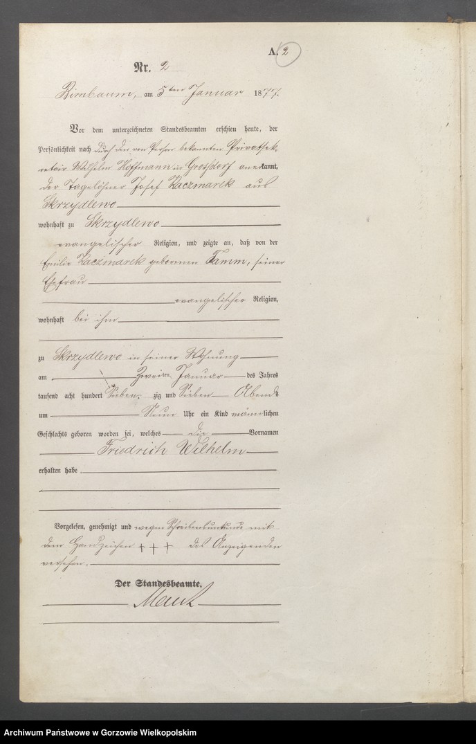 Obraz z jednostki "Geburts - Haupt - Register (wieś)"