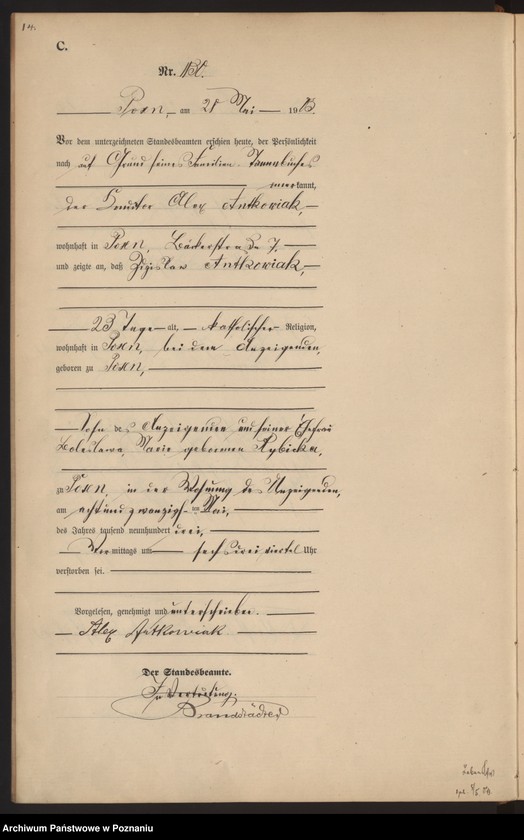 Obraz 17 z jednostki "Księga zgonów tom III"