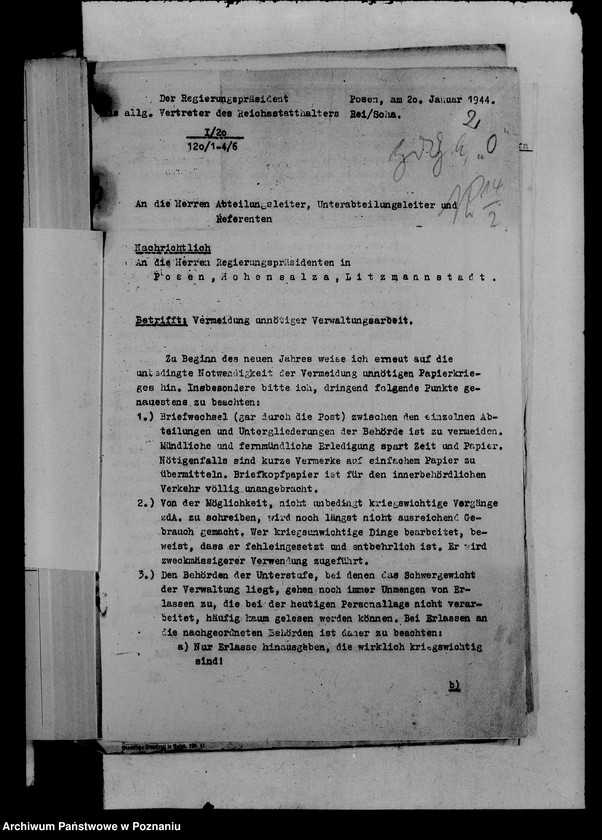 Obraz 6 z jednostki "Organisation der Behörde Wirtschaftsführung"