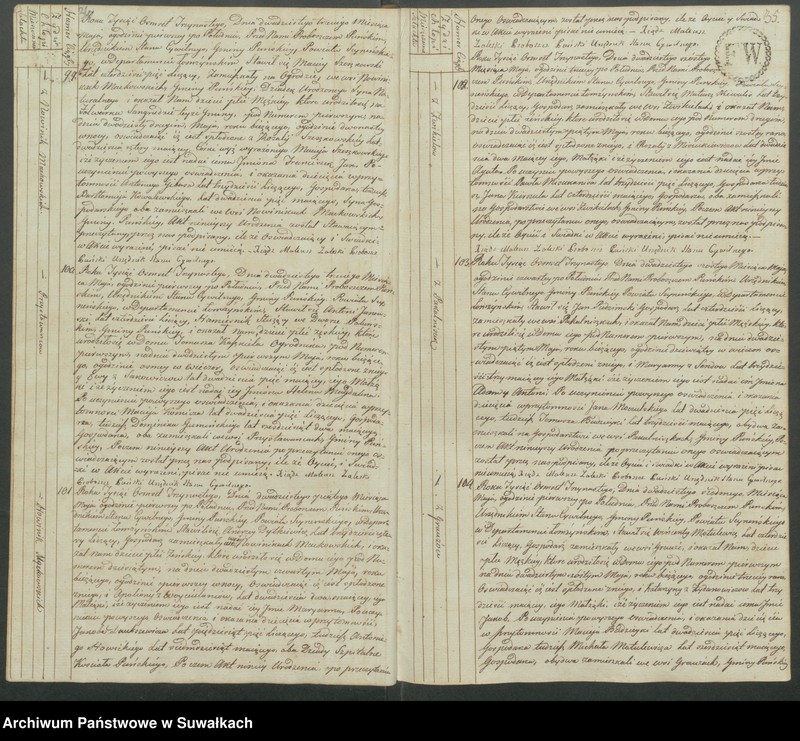 image.from.unit.number "Akta urodzonych gminy puńskiey od 1-go stycznia do dnia ostatniego grudnia 1813 roku."