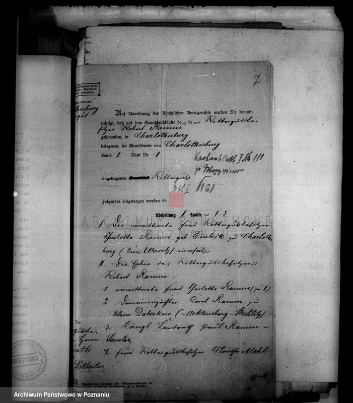 Obraz 11 z jednostki "Przymusowy wykup majątku Falmierowo powiatu wyrzyskiego"