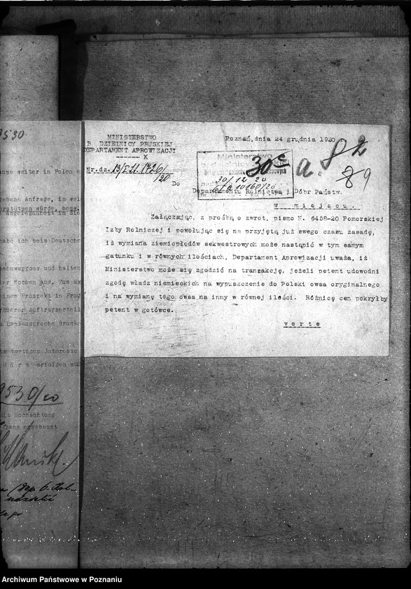 Obraz 13 z jednostki "Transakcje z Niemcami, Gdańskiem i Śląskiem"