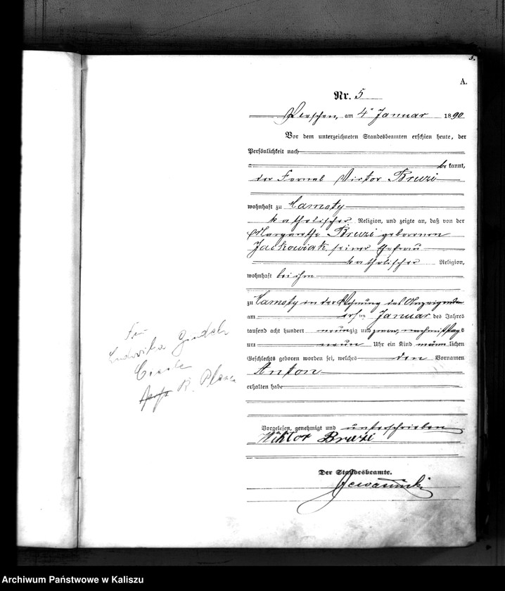 Obraz 8 z jednostki "[Księga urodzeń]"