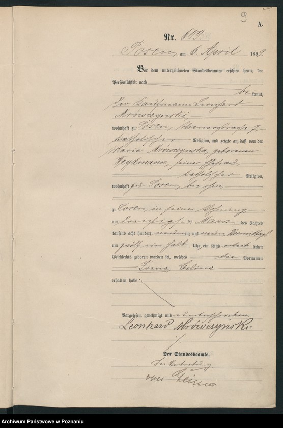 Obraz 12 z jednostki "Księga urodzeń t. II"