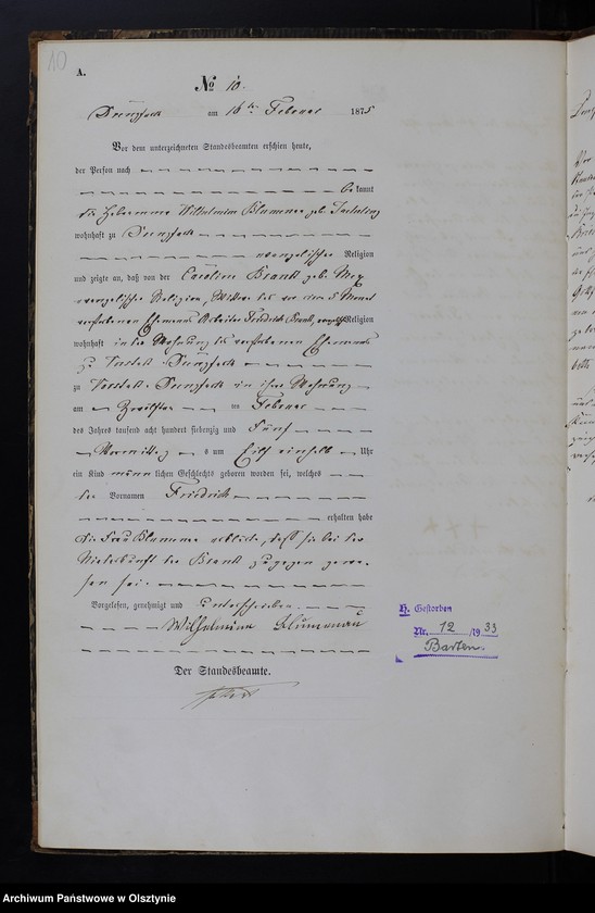 image.from.unit.number "Geburts-Haupt-Register Nr 1 - 87"