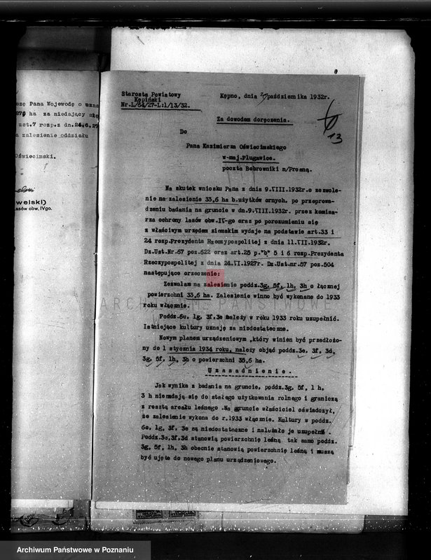 Obraz 17 z jednostki "Nadzór nad gospodarką w lasach majętności Plugawice powiat kępiński"