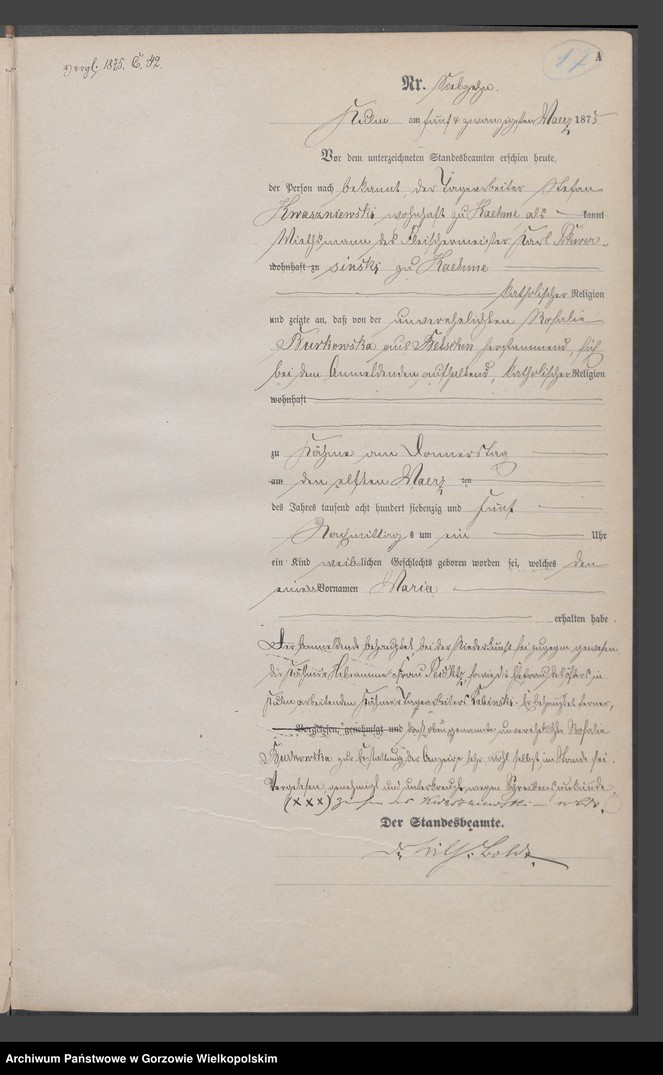Obraz 20 z jednostki "Geburts Register"