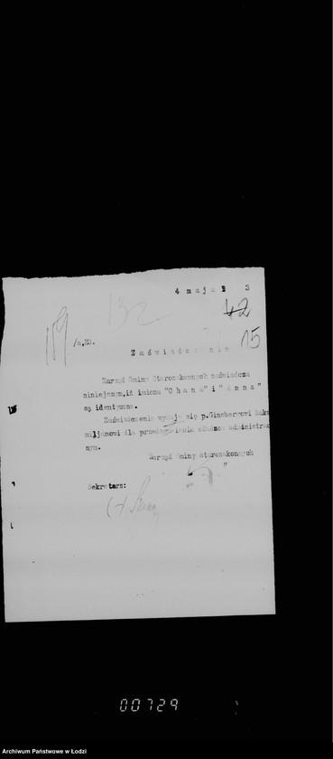 Obraz 19 z jednostki "Zaświadczenia"