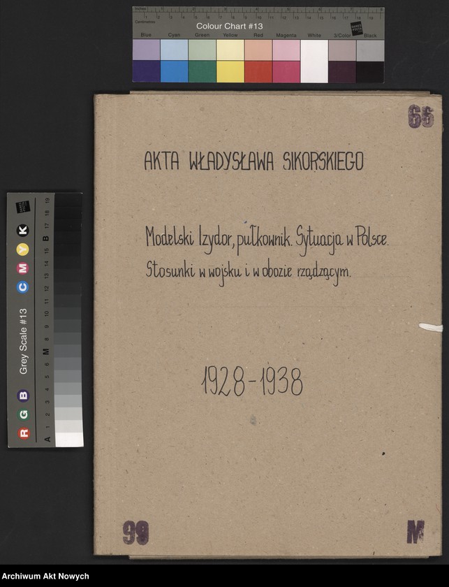 image.from.unit.number "Modelski Izydor, pułkownik. Sytuacja w Polsce. Stosunki w wojsku i w obozie rządzącym."