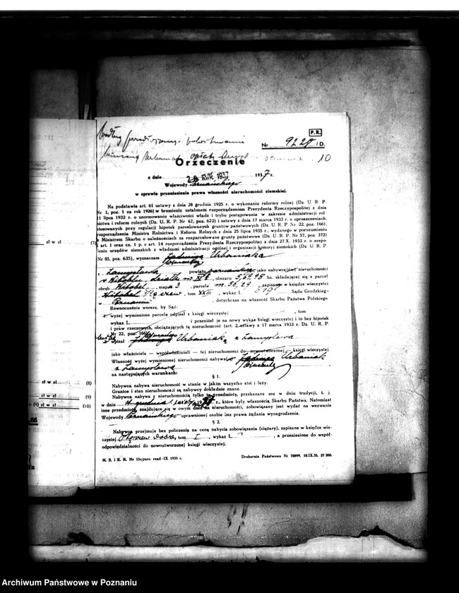 Obraz 14 z jednostki "Parcelacja lasu Witobel XV powiatu poznańskiego Jadwiga Urbaniak"