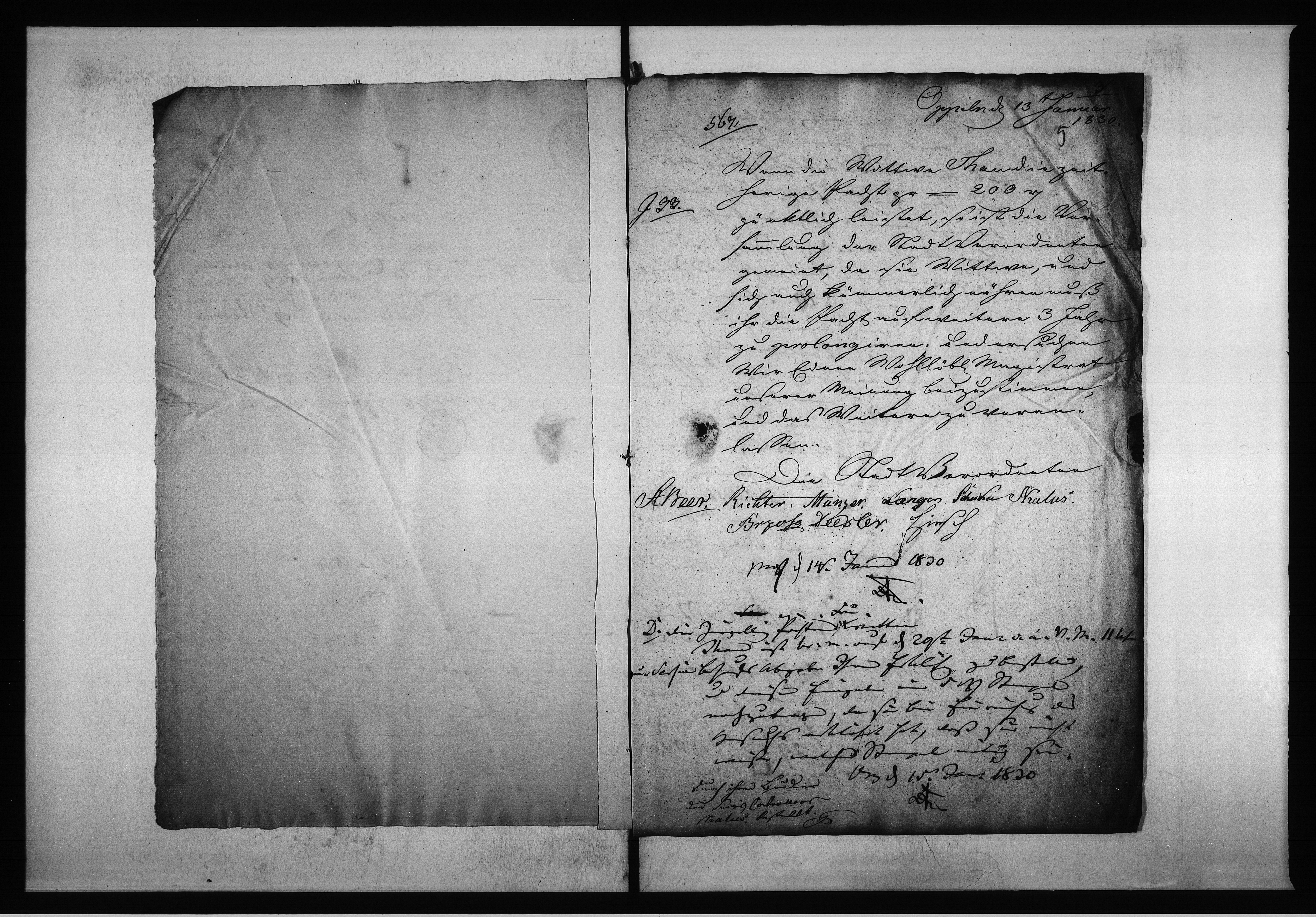 Obraz 8 z jednostki "Acta des Magistrats zu Oppeln von Verpachtung der Stadt Ziegeley Vol. IV de anno 1829 - 1836"