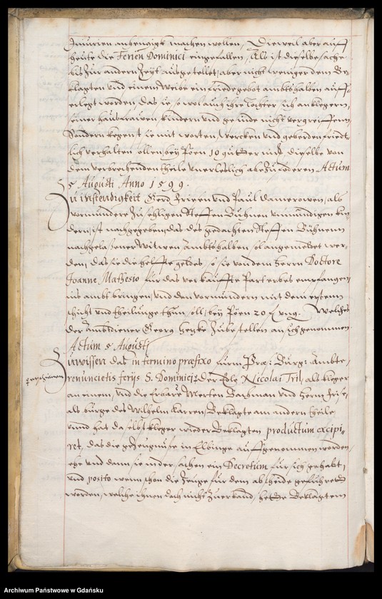 image.from.unit.number "H. Bürgerm. Daniel Czirenberges Ambtbuch erste theil vom [5.VIII.1599-16.III.1600] /indeks/"