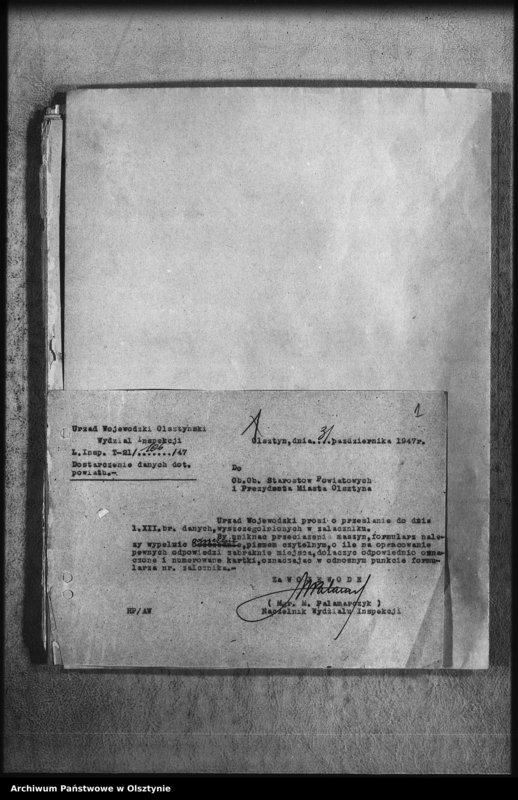 image.from.unit.number "Opis powiatów woj. olsztyńskiego. Wykaz naczelników i starostw Urzędu Wojewódzkiego"
