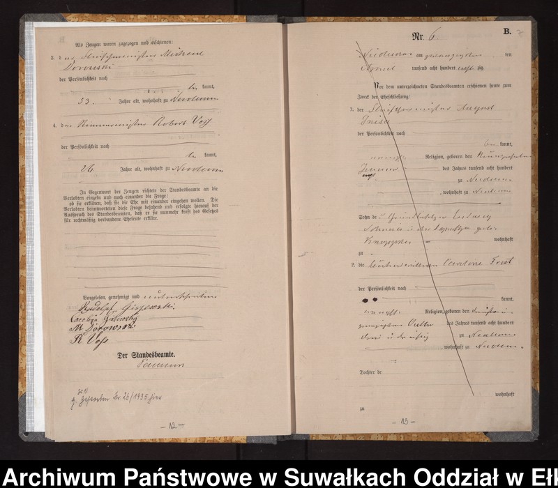 image.from.unit.number "Heiraths-Haupt-Register des Königlich Preussischen Standes-Amtes Stadt Nicolaiken Kreis Sensburg"