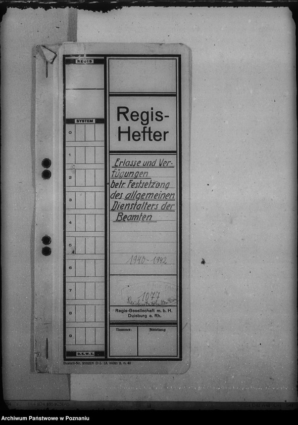 Obraz 4 z jednostki "Erlasse und Verfügungen betr. Festsetzung des allgemeinen Dienstalters der Beamten"
