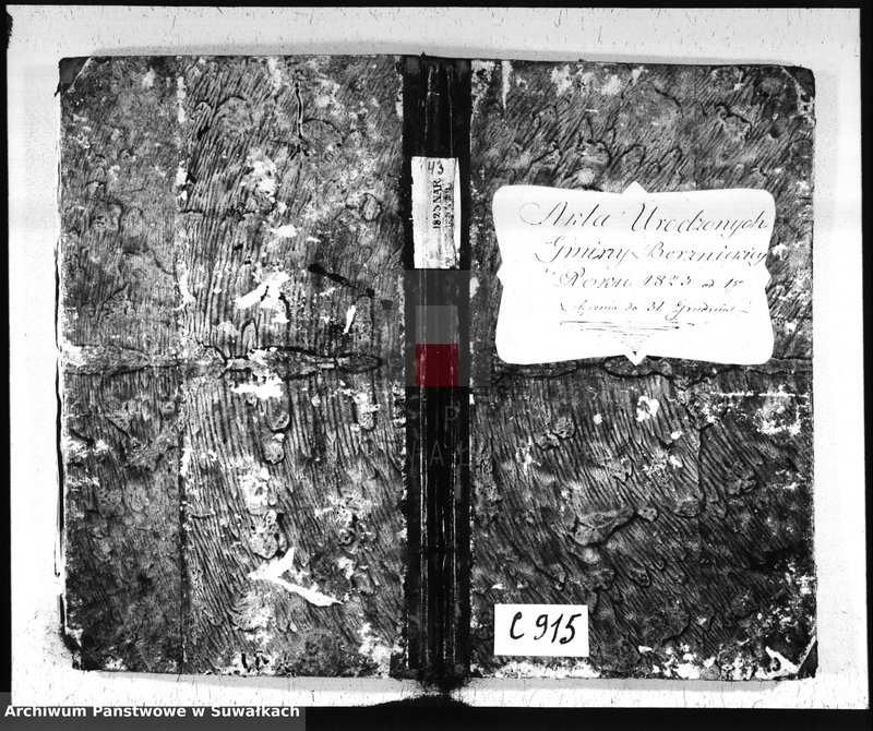 Obraz 2 z jednostki "Akta Urodzonych Gminy Berznickiey Roku 1823 od 1-go Stycznia do 31 Grudnia"