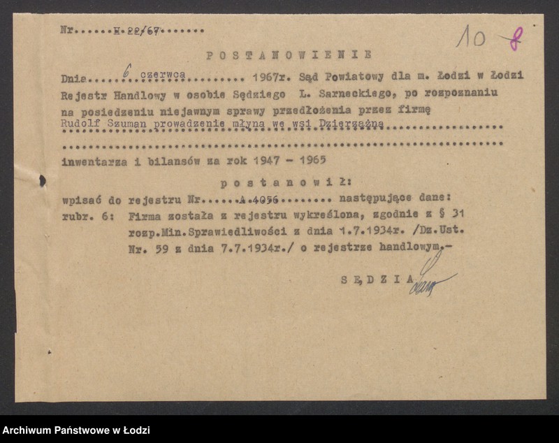 Obraz 12 z jednostki "Rudolf Szuman- prowadzenie młyna"