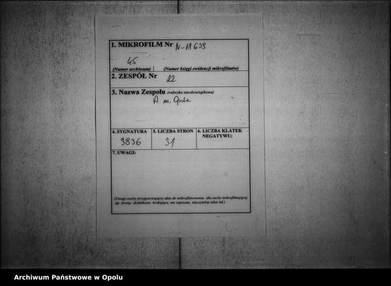 Obraz 2 z jednostki "Acta des Magistrats zu Oppeln betreffend das, von dem Vorwerksbesitzer Jacob Kalus der Katholischen Schule vermachte Legat von 100 Rtl."