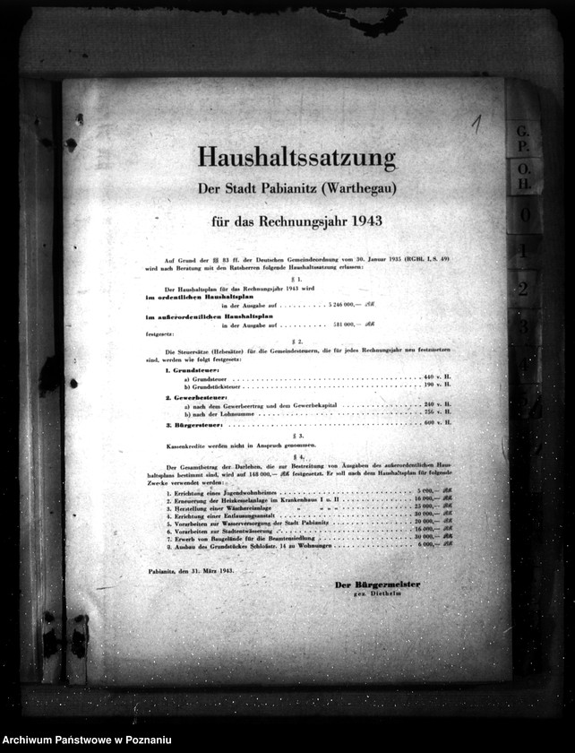 Obraz 5 z jednostki "Haushaltssatzung der Stadt Pabianitz"