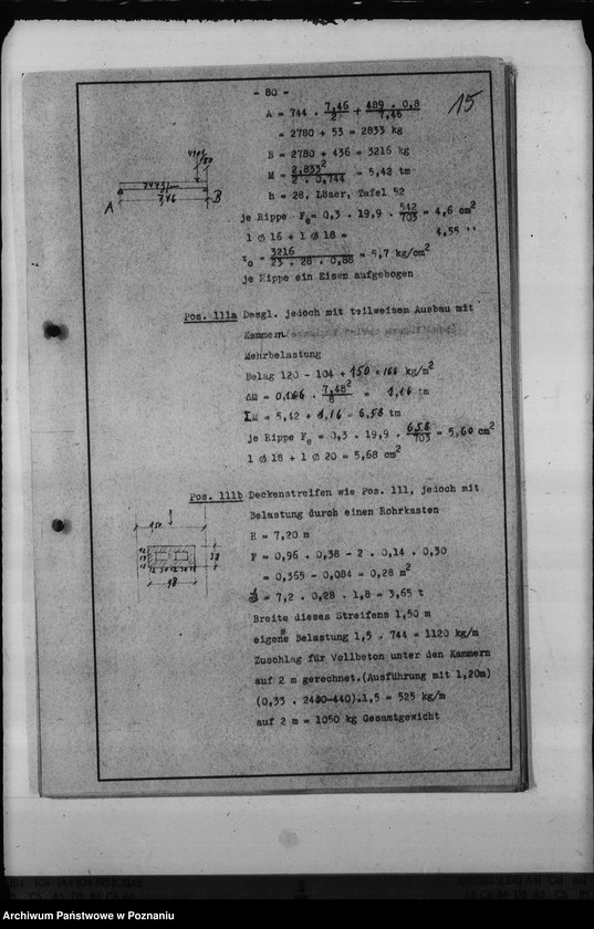 Obraz 19 z jednostki "Stadtische Berechnung. Dienstwohngebäude des Reichsstatthalters Posen"