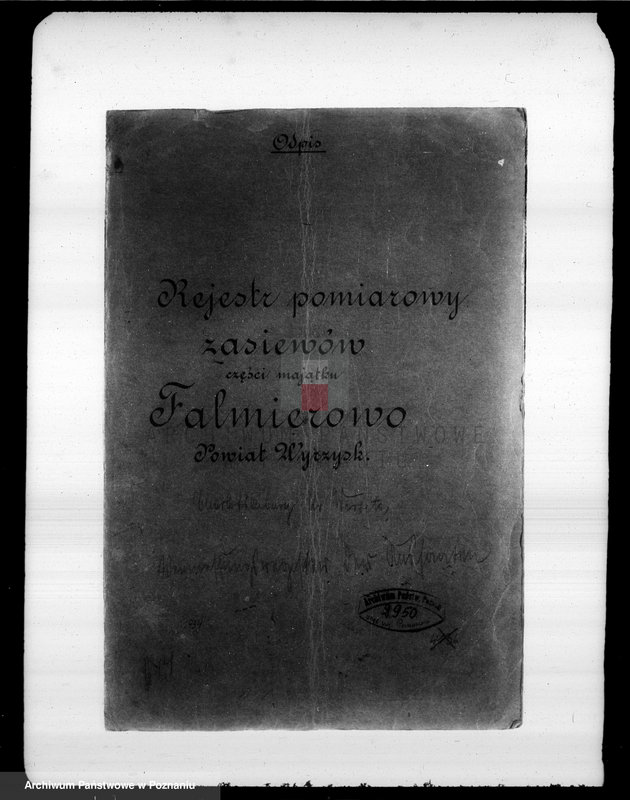 Obraz 4 z jednostki "Rejestr pomiarowy zasiewów części majątku Falmierowo powiatu wyrzyskiego"