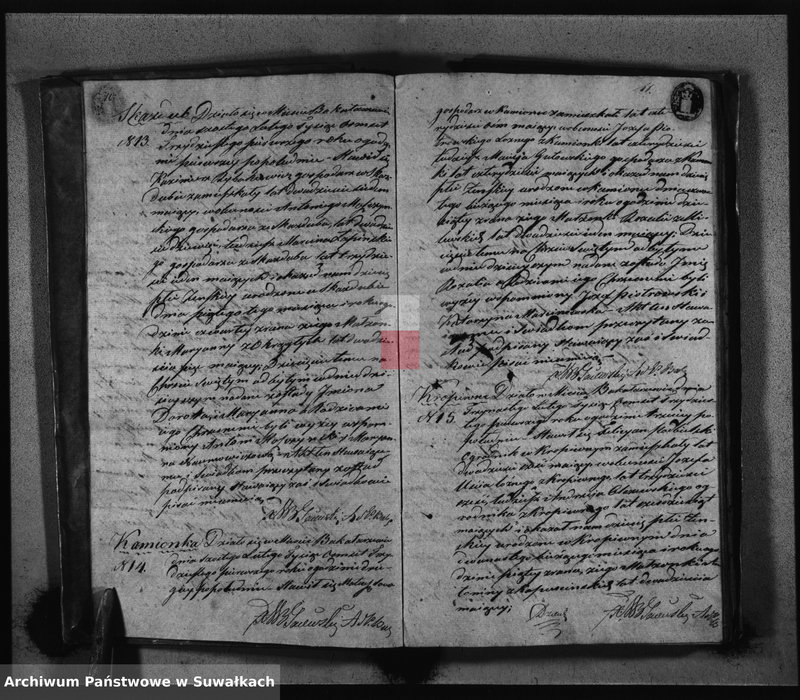 image.from.unit.number "Księga Duplikat zamykająca w sobie Akta Urodzonych Zaślubionych i Zejscia z Roku 1831"