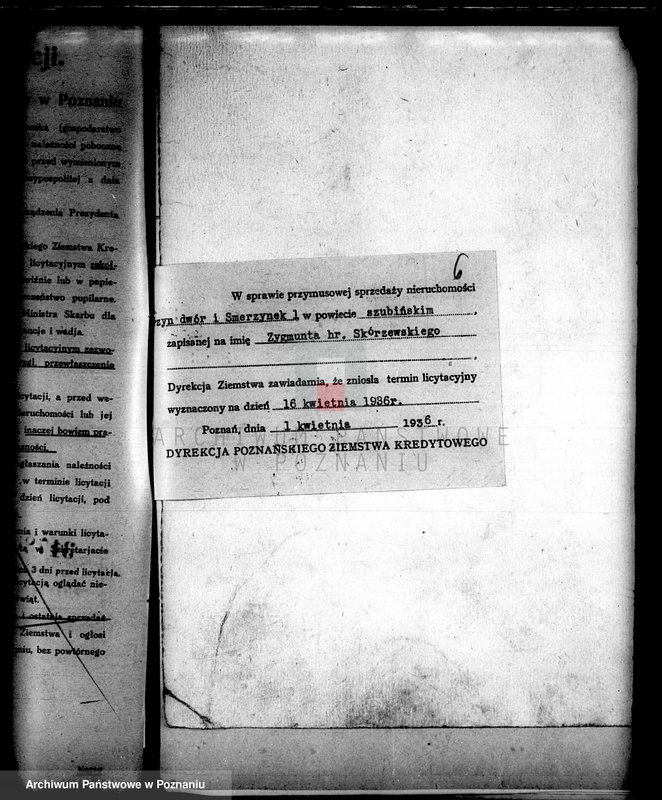 Obraz 10 z jednostki "Uregulowanie prawa własności rozparcelowanych gruntów z majątków Załachowo-Smęrzyn-Oporowo powiatu szubińskiego"