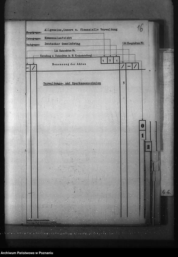 Obraz 20 z jednostki "Aktenverzeichnis (Kommunalaufsicht)"