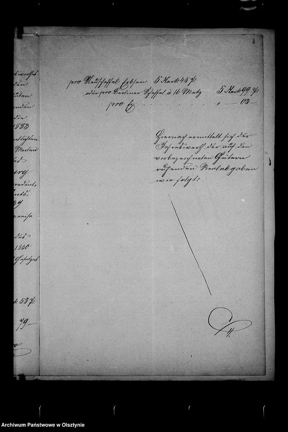 image.from.unit.number "/Recess in der Reallasten- Ablösungssachen der Kirchengemeinde Rosengarten von der Kgl. Gen. Kommision für die Provinzen Ost- u. Westpreussen u. Posen mit Ablösungsberechnung in Abschrift/"