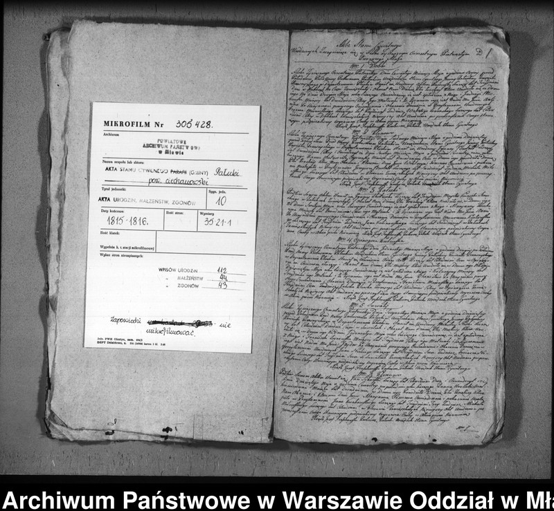 image.from.unit.number "Akta urodzin, małżeństw i zgonów"