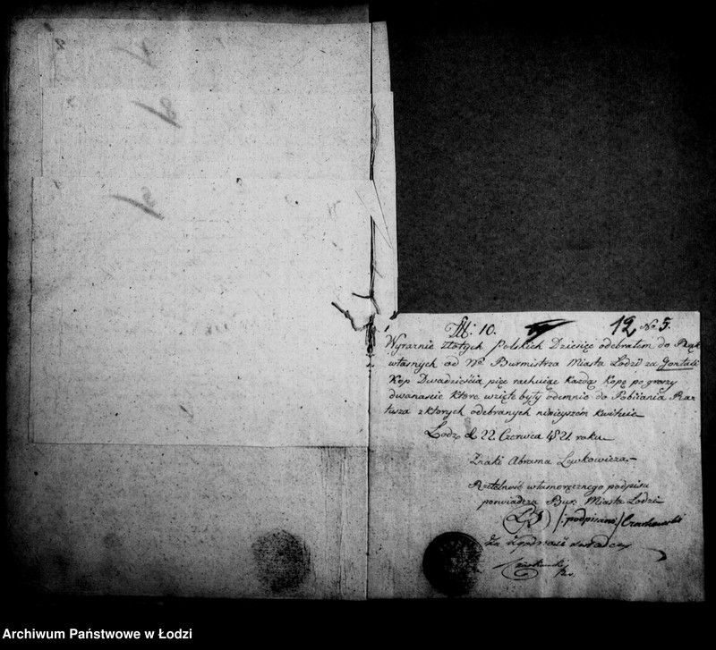 Obraz 15 z jednostki "Akta tyczące się budowy II-ego ratusza w mieście Łodzi"