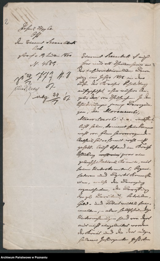 Obraz 5 z jednostki "A. betr. den Graf Vinzent Szembeck"