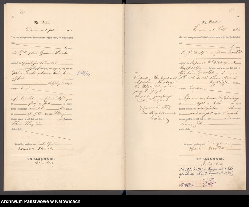 image.from.unit.number "Księga urodzeń T. II nr 401-788"