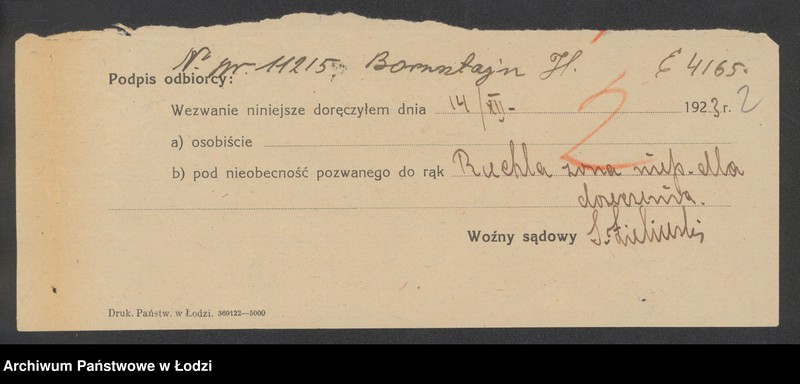 Obraz 4 z jednostki "Hersz Bornsztajn"