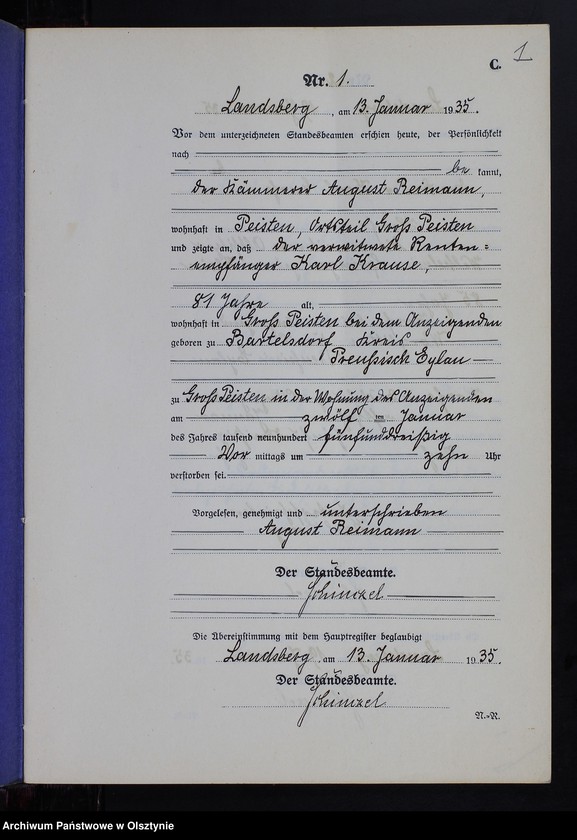 image.from.unit.number "Sterbe-Neben-Register Nr 1 - 22 [ Księga zgonów - wtóropis ]"