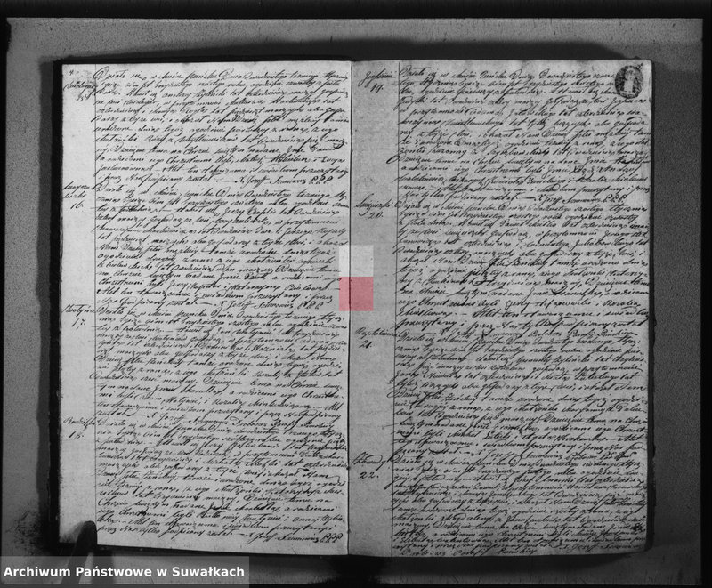 image.from.unit.number "Duplikat urodzonych, zaślubionych i umarłych parafii puńskiey roku 1836"