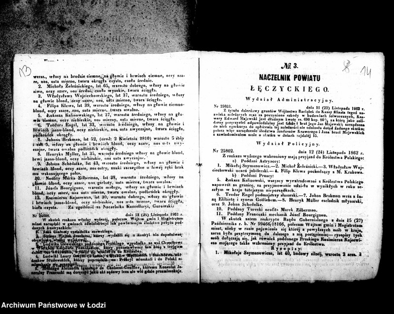 Obraz 12 z jednostki "Akta w przedmiocie urządzeń policyjnych i korespondencji w wypadkach krajowych"