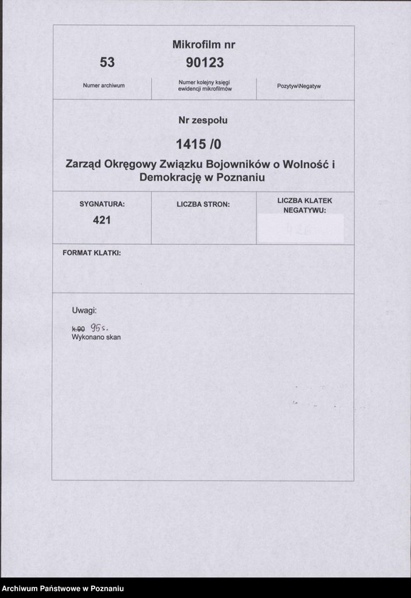 Obraz 5 z jednostki "Życiorysy powstańców wielkopolskich: J - tom lll /Jankowski Wacław - Jarząbek Wincenty/."