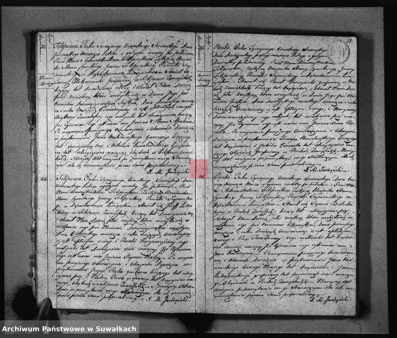 Obraz 9 z jednostki "Akta Urodzonych Gminy Filipowskiey od 1-go Stycznia 1816 R-u"