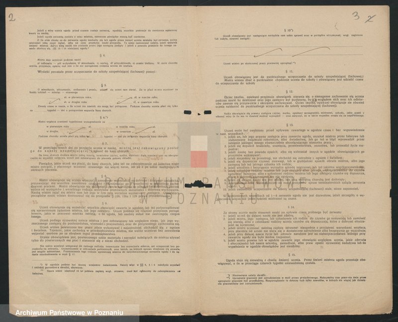 Obraz 3 z jednostki "[Ugody o naukę rzemiosła krawiectwa damskiego w Lesznie]"