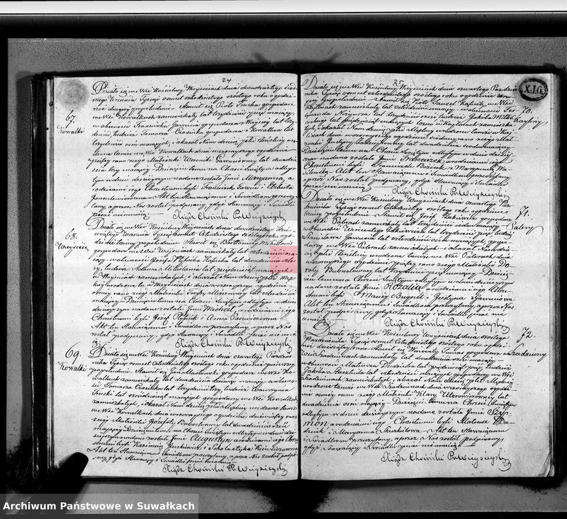 image.from.unit.number "Duplikat aktów urodzenia, zaślubienia i zejścia parafii wieysieyskiey z roku 1846"