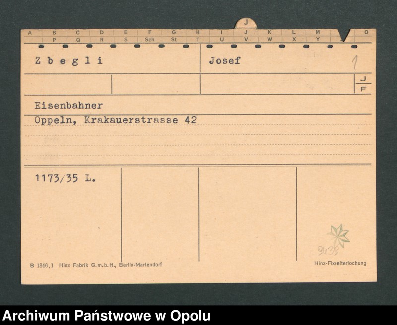 Obraz 3 z jednostki "[Zbegli Josef, Oppeln]"