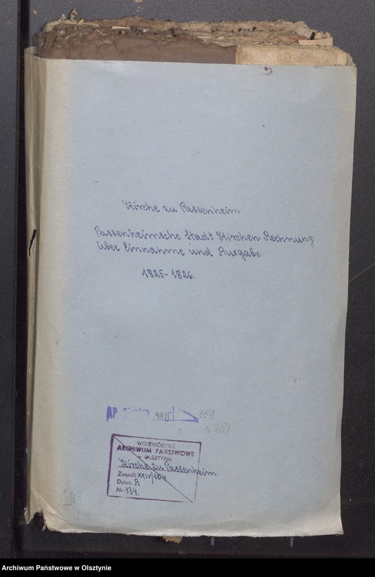 image.from.unit.number "Passenheimsche Stadt Kirchen Rechnung über Einnahme und Ausgabe"